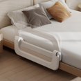thumbnail image 2 of Barandilla de protección para cama de bebé Strentiki ajustable de 81 cm de altura para niños, 2 of 9