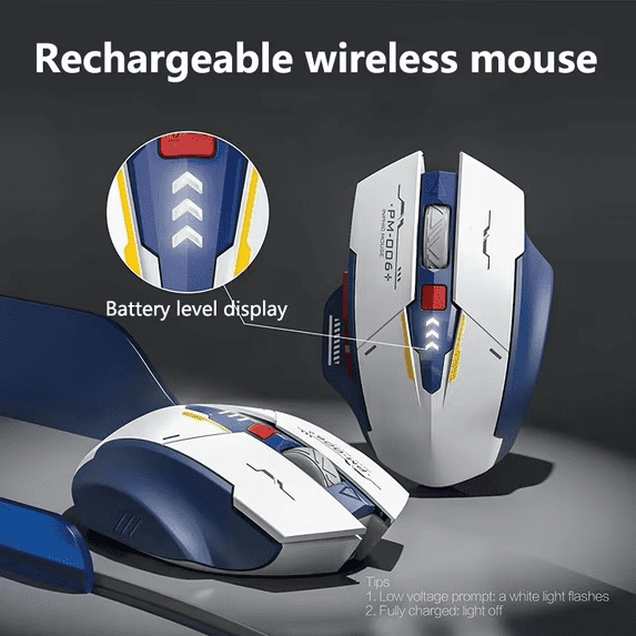 Inphic F9 Rechargeable Wireless Mouse Battery Level Display For Computer PC Laptop Silent Office Gaming Mouse