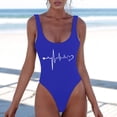thumbnail image 3 of Uinagy Maillot de Bain une Pièce Imprimé Décontracté pour Femmes, 3 of 5