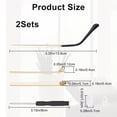 thumbnail image 2 of Alloy Eyeglasses Arms Replacement 2 Pairs Golded Temple Anti-Slip Glasses Leg End Tips Accessories Repair Kit Universal Eyewear Frame Repairment with, 2 of 6