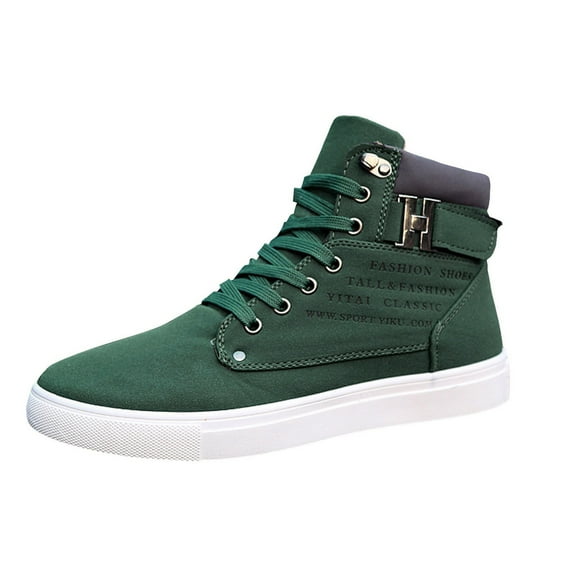 YLYL Men Sneakers Comfortable High Top Lace up Closed Toe Comfortable Casual Shoes