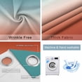 thumbnail image 4 of Red Teal Ombre Blackout Curtains for Bedroom/Living Room, Thermal Insulated Kitchen Curtains, Contemporary Abstract Gradient Grommet Darkening Window Treatment Drapes 42"x84"x2, 4 of 8