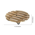 thumbnail image 3 of Taotanxi Plant Stand Outdoor Rolling Tray Plant Caddy with Wheels 12in Plant Caster with Wheels Planter Caddy Flower Cart Plant Dolly for Heavy Duty Large Plants Plant Rollers, 3 of 6