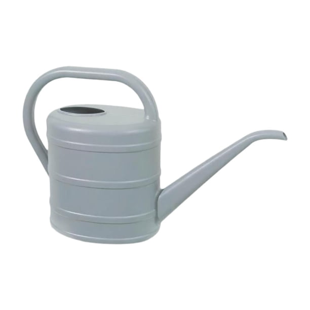 Regadera de 3 litros, regalo moderno para el hogar, multifuncional para niños y adultos, ergonómica. Gris