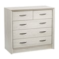 thumbnail image 4 of CorLiving Newport Mid Century Modern Engineered Wood 5 Drawer Adult Combo Dresser, White Washed, 4 of 11