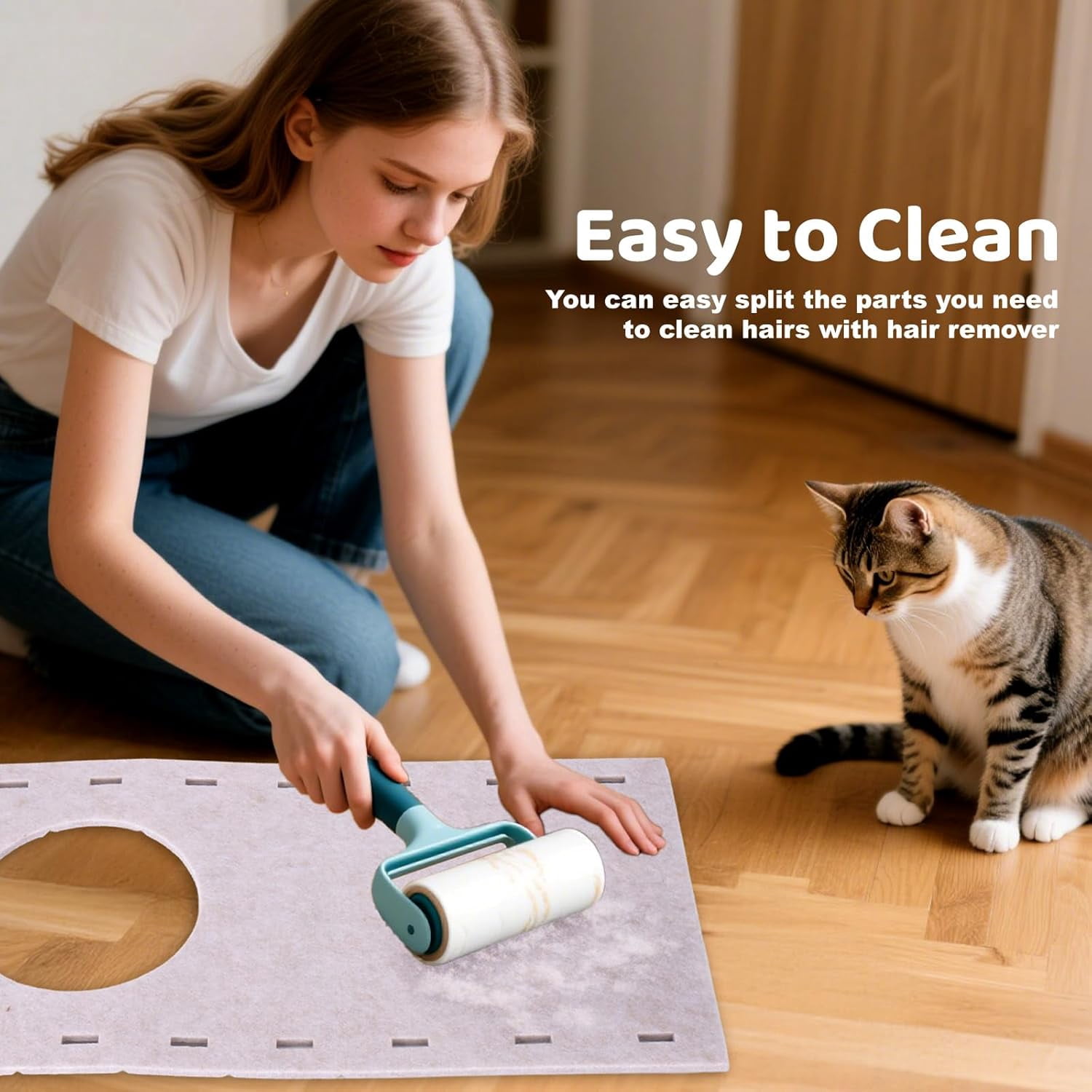 Cat House for Indoor Cats, Foldable Felt Bed Cave with Tunnel & Cat Ball Toy, Large Cat Bed Up for Play, Soft & Warm Cat Beds & Furniture for Indoor Kitten Adult Cats