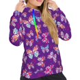 thumbnail image 4 of KLL Bright Butterflies for Womens Pullover Hoodie with Pocket Hooded Long Sleeve Shirts Sweatshirt for Women-XX-Large, 4 of 7