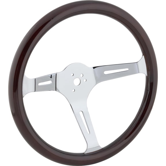 EMPI 79-4021-7 Dark Classic Wood Steering Wheel, 15 x 3, 31mm