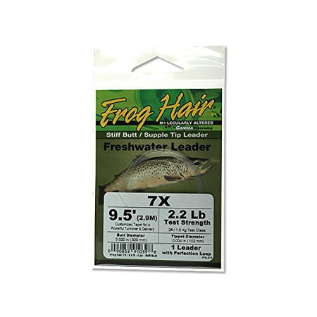 5x 9.5' Stiff Butt / Supple Tip Tapered Leader, Frog Hair 5x 9.5' Stiff Butt / Supple Tip Tapered Leader By Frog Hair Ship from (Best Way To Trim Butt Hair)