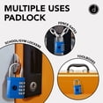 thumbnail image 4 of Código de 4 dígitos de Padlock Desired Tools, resistente a la intemperie, azul, 4 of 7