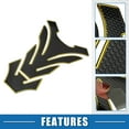 thumbnail image 3 of Unique Bargains Universal 3D Motorcycle Gas Tank Decal 7.87''x5.31'' Gas Tank Sticker Tank Pad Sticker Black Gold Tone, 3 of 6