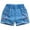 Blue, variant on Ecqkame Girls Baggy Jeans Shorts Cute Print Casual Elastic Waist Summer Comfortable Denim Shorts with Pockets for Kids Daily Wear Blue 6-7 Years