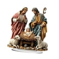 thumbnail image 4 of Estatua Sagrada Familia Plana Decoración Religiosa Colección Adornos Acrílico Figura Artística Adorno de Mesa Adecuado para Oficina Dormi, 4 of 9