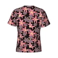 thumbnail image 6 of Qekee Lilies Flowers Classic Fit T-Shirt Men's Shirt Men's Tight Short Sleeves for Exercise, Running, Mountaineering - Lilies Flowers, 6 of 9