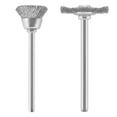thumbnail image 1 of Juego de cepillos abrasivos Dremel 447 de acero al carbono de 2 piezas, 1 of 4