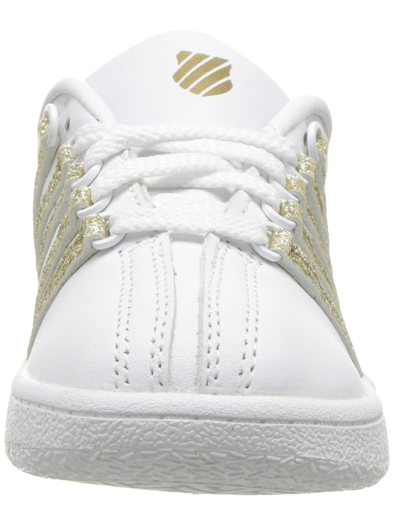 teleurstellen Dwars zitten efficiënt K-Swiss 23343-111: Classic VN white/sparkle Sneaker (4 M US Toddler) -  Walmart.com