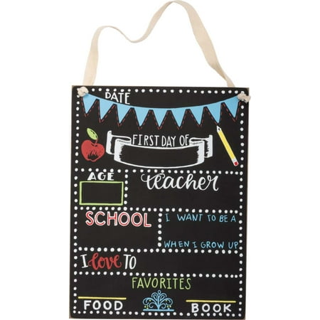 - Primitives First Day of School Plaque