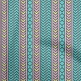 thumbnail image 1 of oneOone Rayon Turquoise Green Fabric Geometric Quilting Supplies Print Sewing Fabric By The Yard 56 Inch Wide, 1 of 4