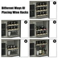 thumbnail image 4 of 36" Bar Cabinet with Adjustable Shelves, Removable Wine Rack, Waterproof Panels, and Adjustable Feet, 4 of 6