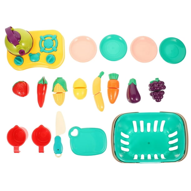 1 juego de juguetes para cortar frutas para niños, juguetes de comida para niños, juguetes de cocina para niños, juguetes de simulación para niños, juguetes para niños