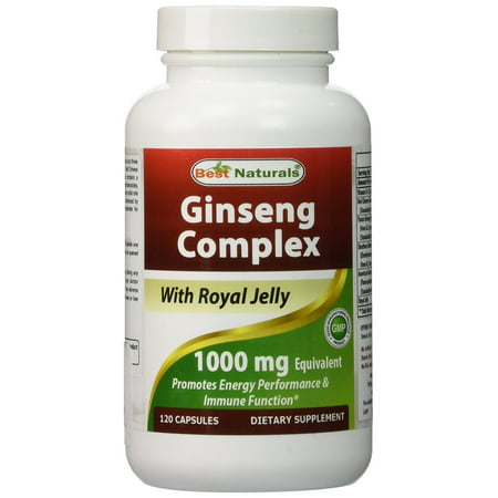 Ginseng Complex 1000 mg 120 Capsules By Best (Best Ginseng Supplement For Energy)