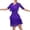 Purple, variant on Women's Ballroom Dance Costume Short Sleeve V Neck Pleated Long Fringed Tango Latin Dance Dress