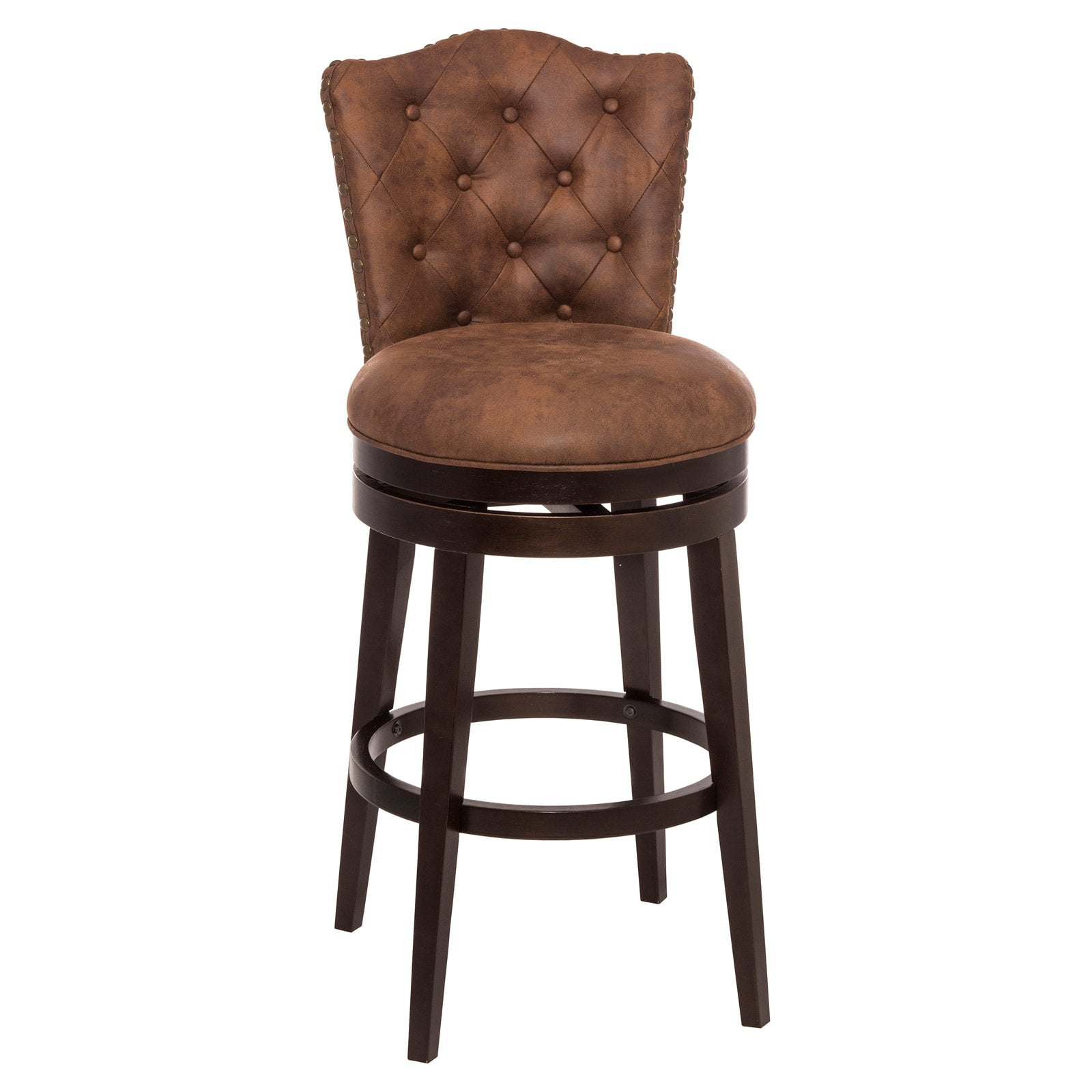 Hillsdale Edenwood Swivel Counter Stool Chocolate Finish