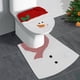 thumbnail image 1 of Fiudx Artículos en oferta con ofertas flash Protector de inodoro navideño, funda para inodoro con diseño de Papá Noel y muñeco de nieve, juego de dos piezas de alfombrilla para el suelo, decoración n, 1 of 6
