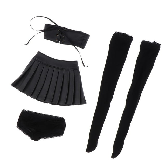 Traje de tubo de moda negro Zulema para muñecas 1/3 Ropa de muñeca BJD