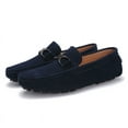 thumbnail image 3 of Men's Casual Loafers Slip On Leather Shoes Male Lightweight Driving Shoes Moccasins Classic Penny Loafer Flats Boat Shoes Outdoor Walking Shoes, 3 of 15
