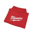 thumbnail image 3 of Milwaukee Tool Unisex Hoodie Hooded Sweatshirt Pocket Red Automotive Gear, 3 of 5