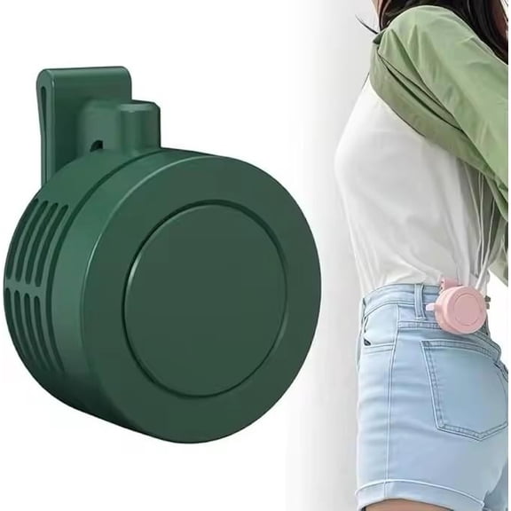 Portable Clip-on Fan with 360° Adjustable Airflow, Bladeless Personal Neck and Waist Fan for Shirt, 3-Speed Quiet USB Rechargeable Cooling Fan