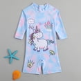 thumbnail image 2 of Gubotare Baby Girl Ruffle Swimsuit Baby Girl Bathing Suit One Piece Swimsuit Toddler Girl Bikini Swimwear Baby Swim Suits 12 18 Months (Sky Blue,12-18 Months), 2 of 8