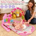 thumbnail image 4 of Baby Play Mat Baby Gym,Funny Play Piano Tummy Time Mat Baby Mat with 5 Infant Sensory Baby Toys, Music and Lights Boy & Girl Gifts for Newborn Baby 0-12 Months,Pink, 4 of 5
