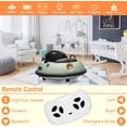 thumbnail image 4 of NEILA 12V Kids Ride on Bumper Car 360° Spin Battery Powered Electric Fun Toys with Remote Control  , LED Lights , Safety Belt , Music , 2 Driving Modes for Toddlers Boys and Girls (Green), 4 of 7