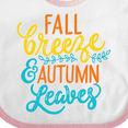 thumbnail image 4 of Inktastic Thanksgiving Fall Breeze and Autumn Leaves Boys or Girls Baby Bib, 4 of 4
