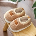 thumbnail image 2 of Quealent Toddler Boys Girls House Slippers Indoor Home Shoes Warm Slipper Socks for Kids Baby Soft Winter Warm Walking Shoes Khaki for Size 13, 2 of 6