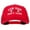 Red, variant on Gym Hair Don't Care Embroidered Solid Cotton Pro Cap - Black OSFM