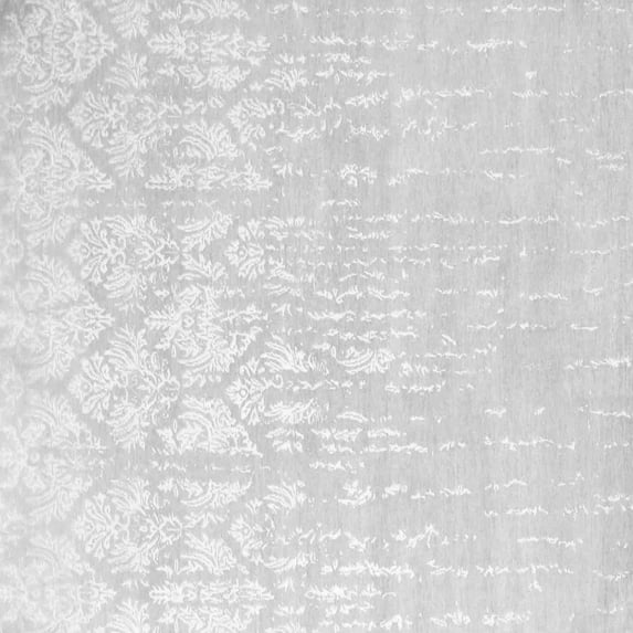 Ahgly Company Indoor Square Solid Gray Modern Area Rugs, 5' Square