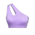 thumbnail image 4 of WCJM Purple Women's Solid Mesh Hollow Breathable Sports Bra, 4 of 4