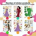 thumbnail image 3 of 36 Sheets Princess Make a Face Sticker Sheets for Kids, Fun Gifts for Kids Birthday Party Supplies, Todders Activities, Make Your Own Stickers for Kids Birthday Party Favor Supplies Craft, 3 of 7