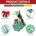 thumbnail image 4 of Christmas Porch Goose Outfit, Funny Yard Goose Statue Clothes for Outdoor Lawn Decor, Cute Christmas Costume for 23 Inch Porch Geese, Festive Garden & Patio Decoration (Green), 4 of 12