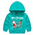 thumbnail image 2 of Odeerbi Children's Print Hooded Pullover Boys And Girls Sweater Santa Claus Children's Jacket Long Sleeve Sweatshirt, 2 of 8