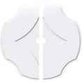 thumbnail image 4 of 18"OD x 1"ID x 6 1/4"C x 1"P Percival Architectural Grade PVC Contemporary Ceiling Medallion, Two Piece, 4 of 7