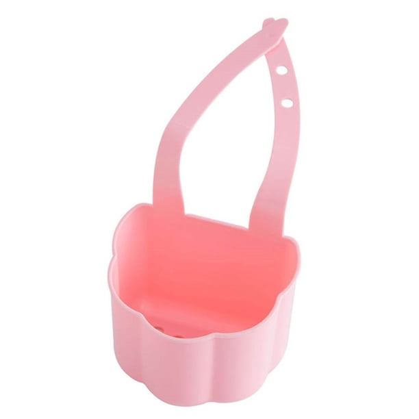 Grifo TPR, desagüe de esponja, desmontable, Flexible, lavable, ajustable, cesta colgante de Color sólido, estante de cepillo para cantimplora Almacenamiento y organización del hogar Rosado Cateissary HA001638-03