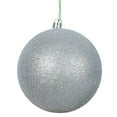 thumbnail image 1 of Vickerman Boule Pailletée Argentée 8 Pouces Ornement de Noël, 1 of 3