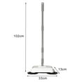 thumbnail image 5 of Hzsb Multi-Purpose Foldable Compact Sweeper Wet Dry Cleaning | Hand-push Sweeper 360-degree Motion Cleaner 40in Stainless Steel Pole Adjustable Mop for Home Office Wood Tile Vinyl Surface, 5 of 7