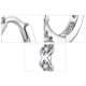 thumbnail image 5 of 2x Pendientes de aro de para mujer CZ Zirconia cúbica Pendientes Stud con bisagras Conch Pendientes Joyería de, 5 of 9