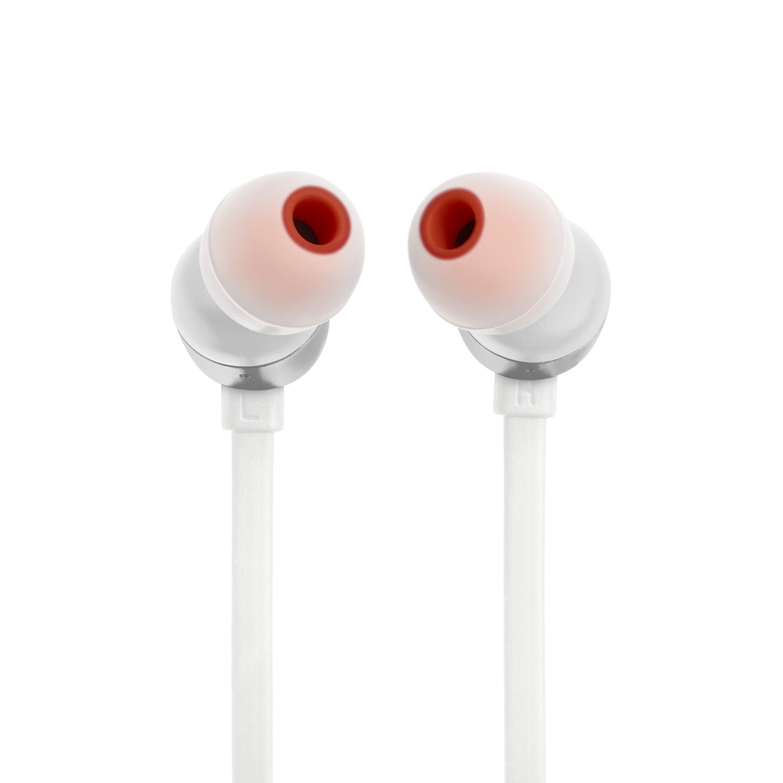 JBL Tune 310C USB - In-ear headphones with Hi-Res Audio support and JBL Pure Bass Sound, USB-C connectivity, 3-button remote with microphone and EQ presets control - White