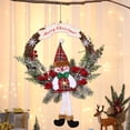 thumbnail image 4 of Guirnalda de puerta de Navidad con muñeca, decoración de Navidad, adorno colgante, decoración navideña, guirnalda, puerta, colgantes de Kits de decoración para fiestas muñeco de nieve L, 4 of 4